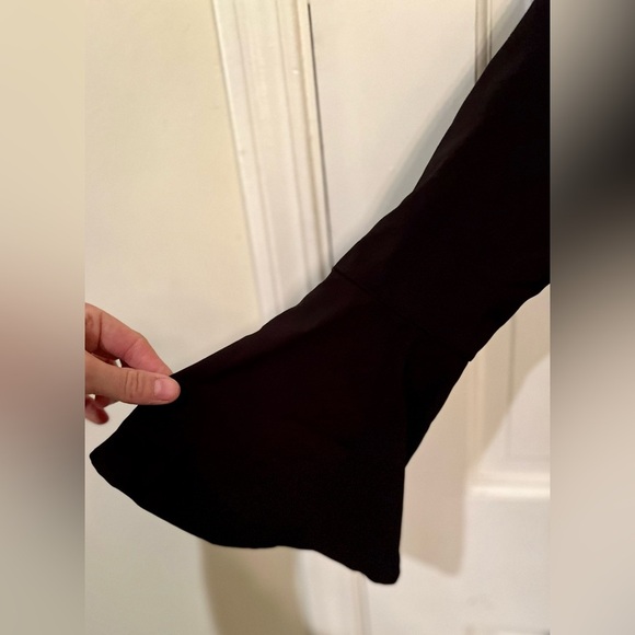 LULUS Black Bell Sleeve Tie Dress, Size S - Picture 4 of 7